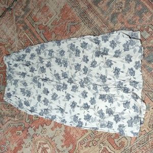 Vintage floral maxi skirt